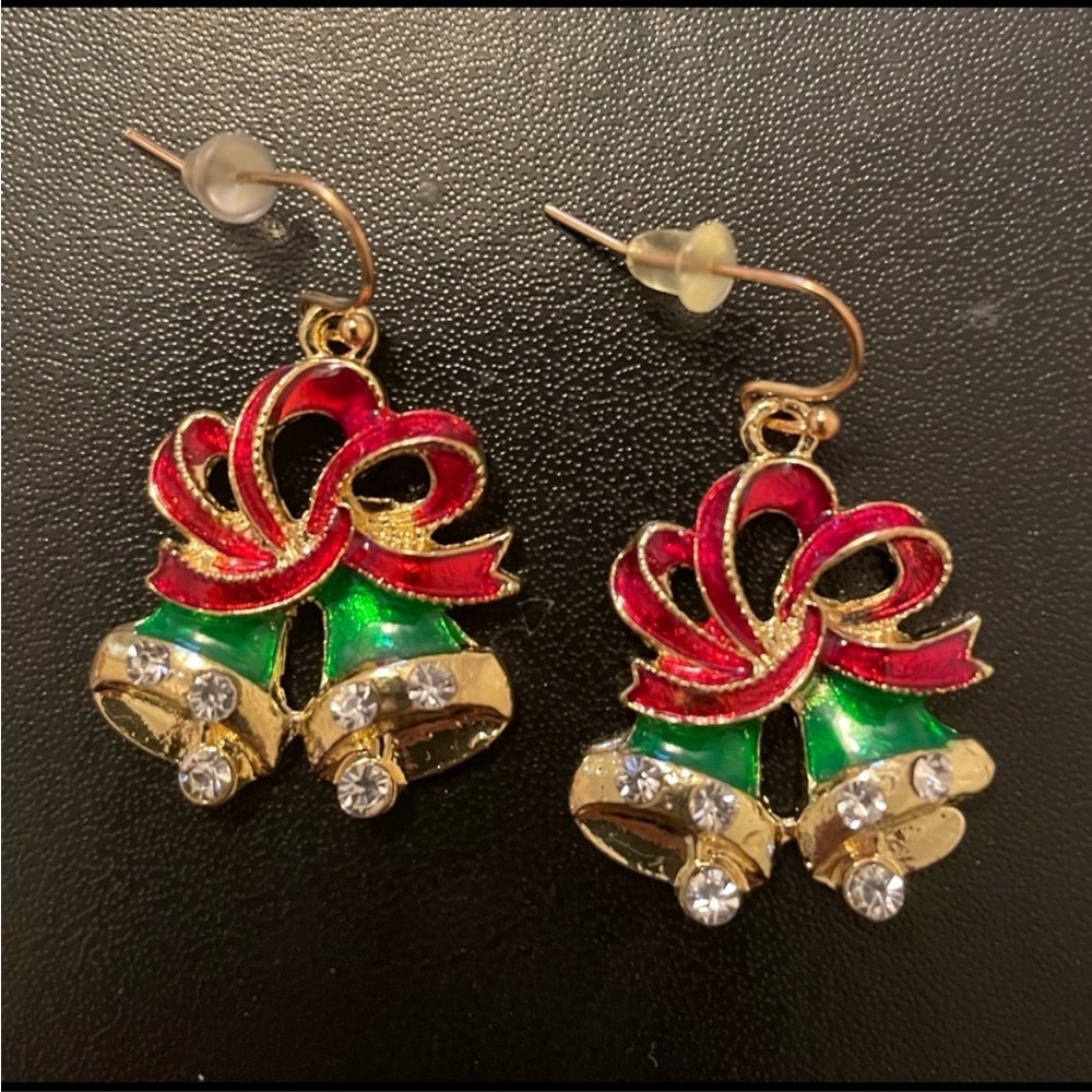 💗 Christmas Holiday Jingle Bells Earrings NEW